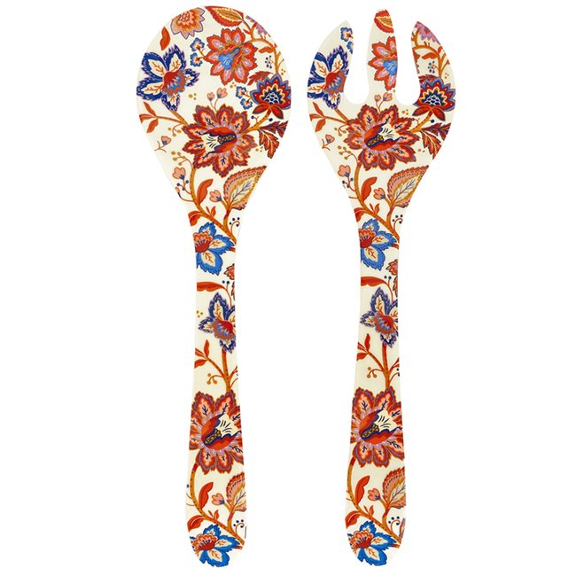 Couverts à salade Jaipur 33 cm - LES JARDINS DE LA COMTESSE