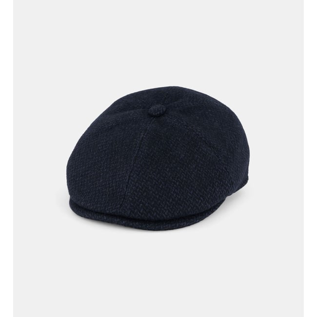 Casquette plate blaise bleu marine <span itemprop=