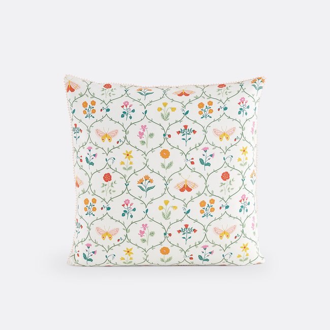 Funda de almohada infantil 50% algodón reciclado, Emily estampado <span itemprop=