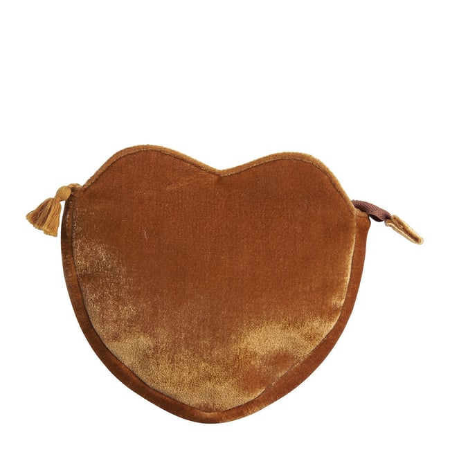 Pochette Cœur Velours Couleur v002238 <span itemprop=