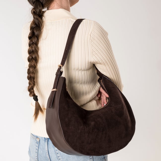 Sac Besace MABAYA marron <span itemprop=
