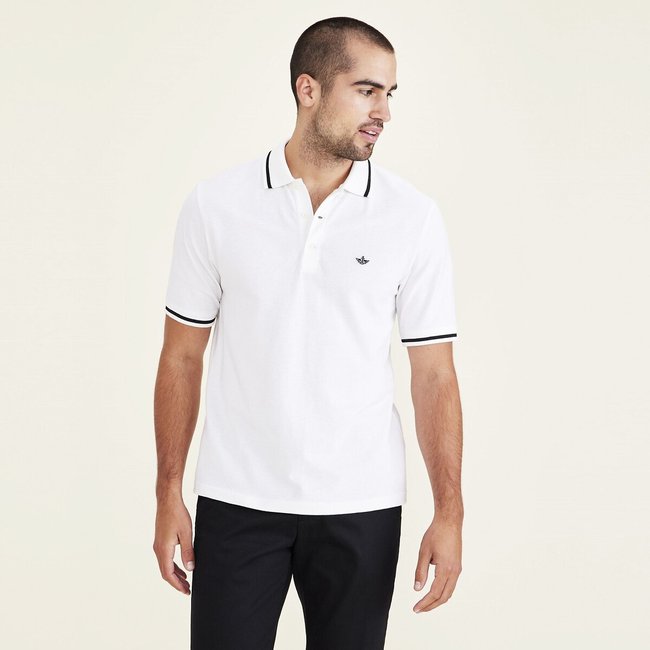 Polo de manga corta blanco <span itemprop=