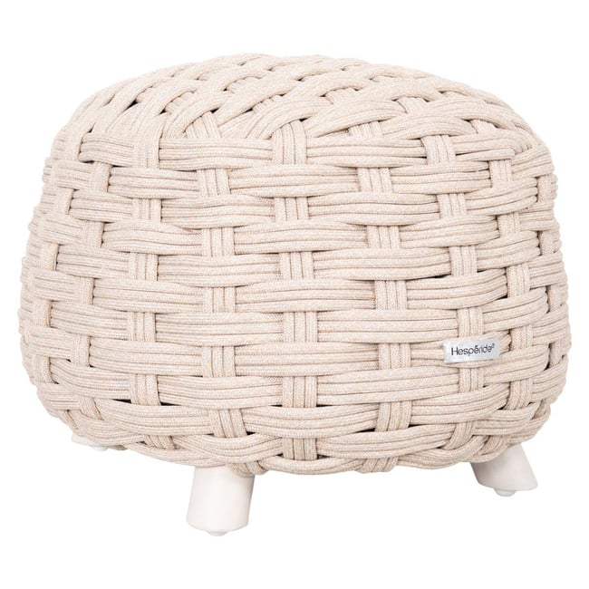 Pouf de jardin tressé en aluminium OBBAE - HESPERIDE