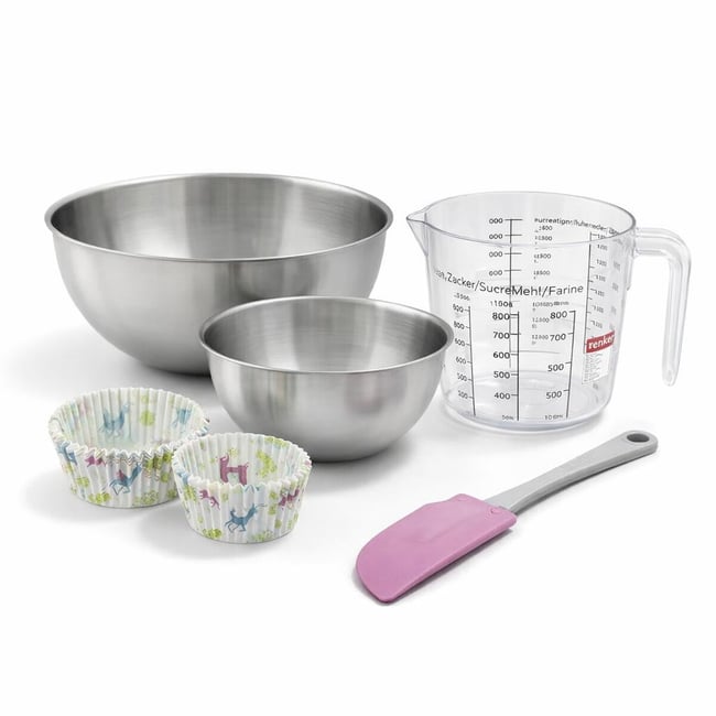 Set de 54 ustensiles de pâtisserie moules à muffins SMART PASTRY blanc|coloré <span itemprop=