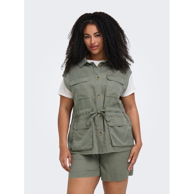 Gilet grise - smokey olive <span itemprop=