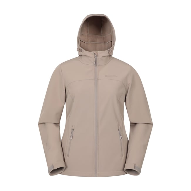 Veste softshell à capuche EXODUS brun foncé <span itemprop=