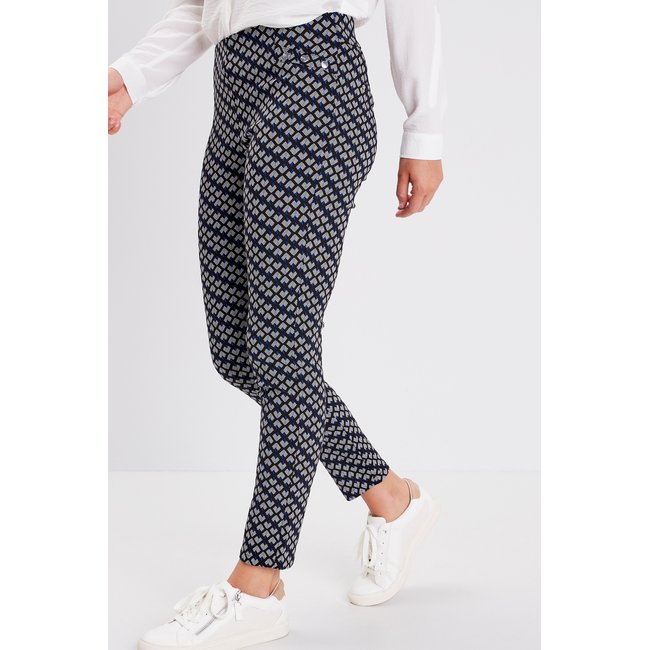 Tregging taille élastiquée noir <span itemprop=