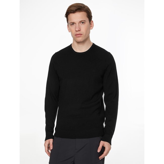 Wool Crew Neck Jumper - CALVIN KLEIN