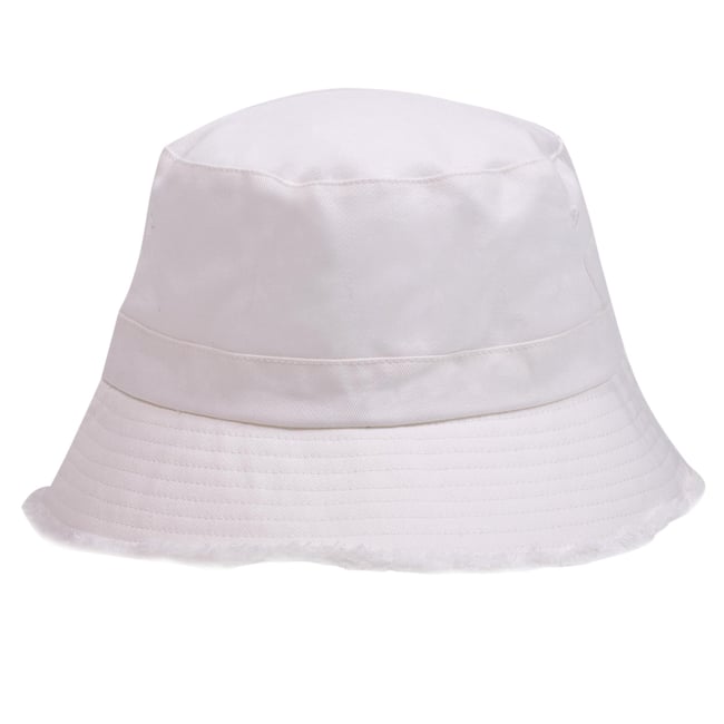 Bob bob frangé unisex blanc <span itemprop=