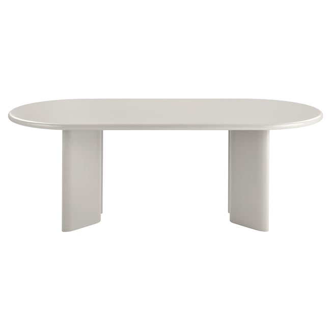 Table à manger ovale, JOYCE Couleur sable <span itemprop=