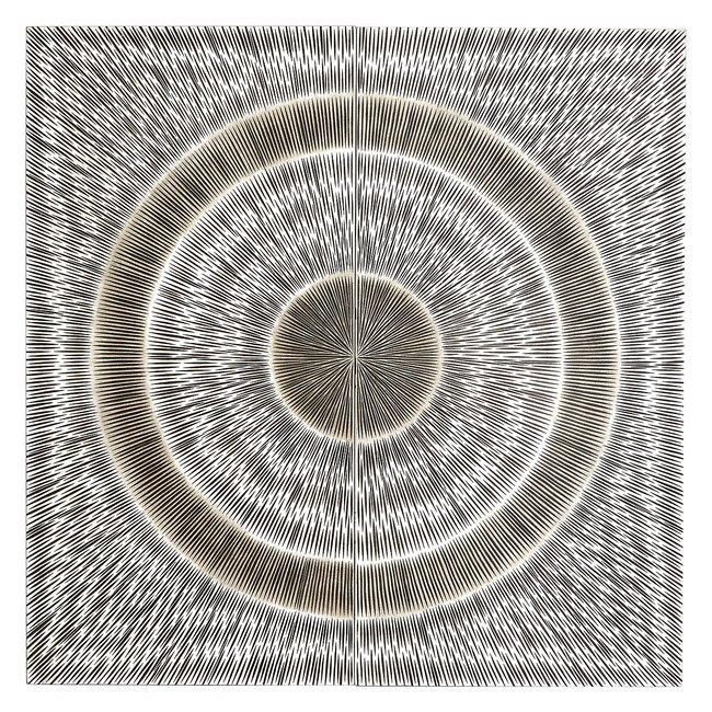 SilverWood Carving Wall Art, silver-coloured, SO'HOME