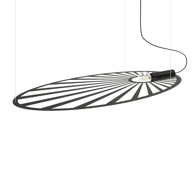 Suspension Acier Noir E27 1 Lehdet Couleur noir <span itemprop=