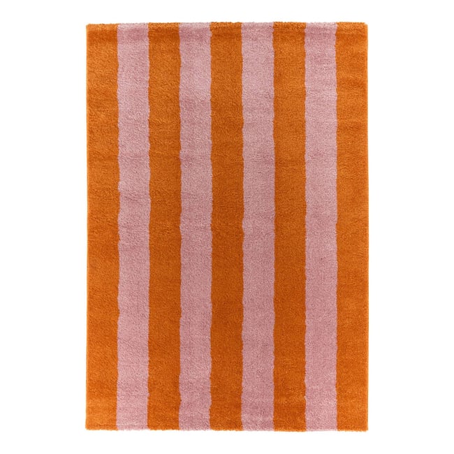 Tapis intérieur rectangulaire contemporain PABLO Couleur orange / rose <span itemprop=