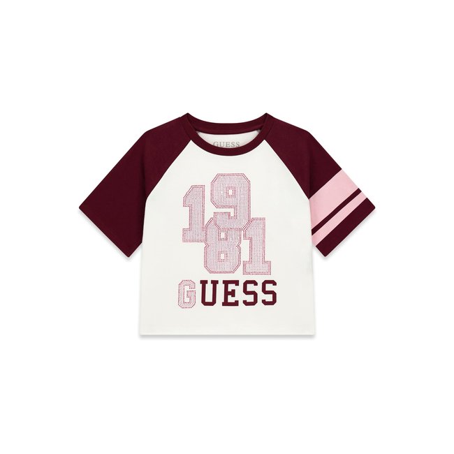 T-Shirt Avec Logo En Strass rose multi <span itemprop=