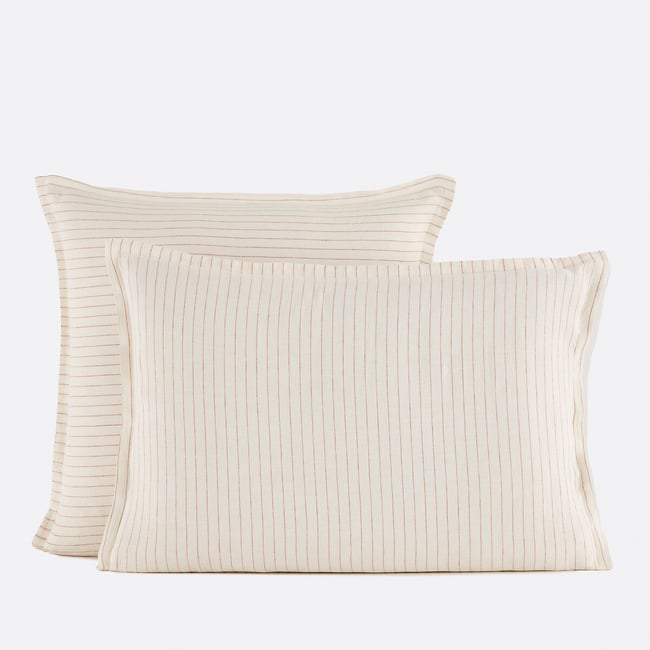 Funda de almohada de lino lavado, Linot Rayé - LA REDOUTE INTERIEURS