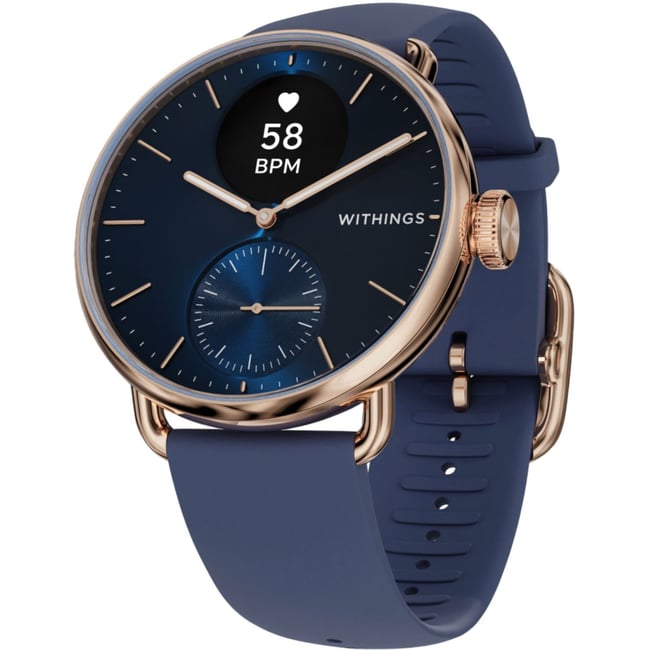 Montre santé Scanwatch 2 38mm Rose Gold Bleue - WITHINGS