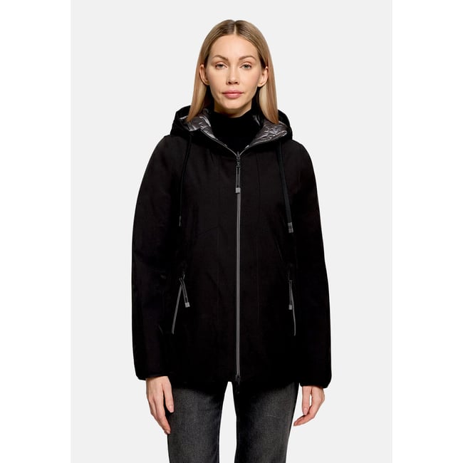 Veste réversible à capuche noir <span itemprop=