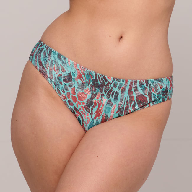 Bikini Slip brésilien RIYAD vert - turquoise seas <span itemprop=