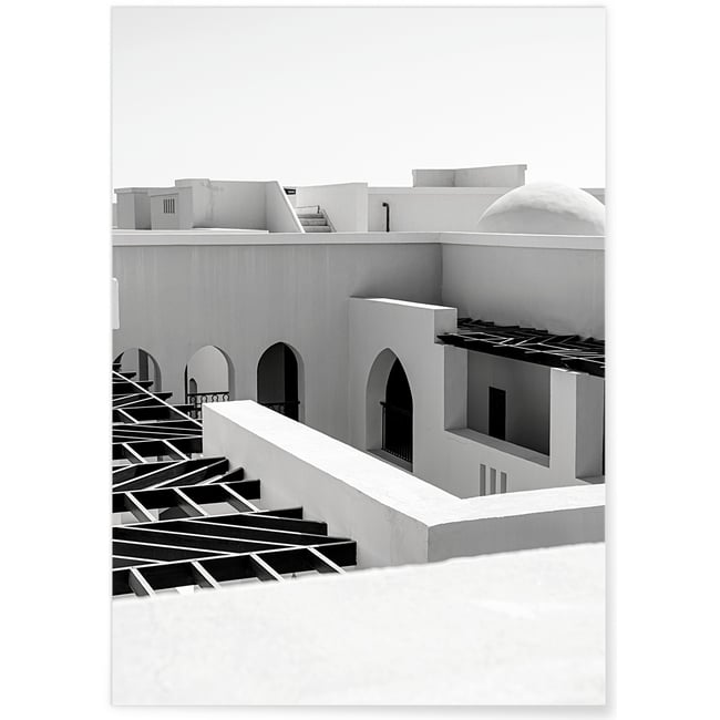 Affiche Murs Noir et blanc Couleur blanc <span itemprop=