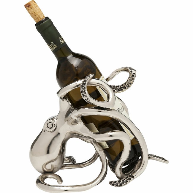 Porte-bouteilles Octopus argent <span itemprop=