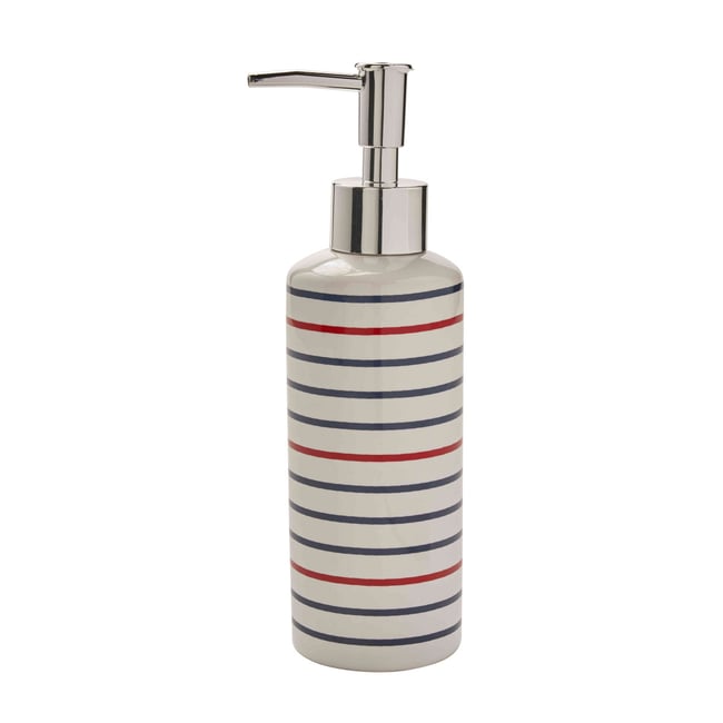 Distributeur de savon à rayures en céramique MAGELLAN Couleur v002227 <span itemprop=