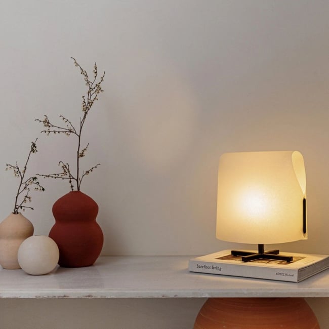 Lampe    LUANG Couleur blanc <span itemprop=