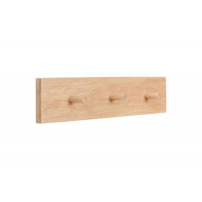 Portemanteau mural design scandinave bois Couleur bois clair <span itemprop=