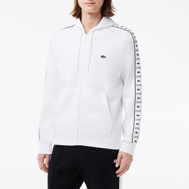 Felpa con cerniera e cappuccio - LACOSTE
