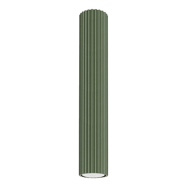 Plafonnier Aluminium Vert Olive GU10 1 Karbon 40 Couleur vert <span itemprop=