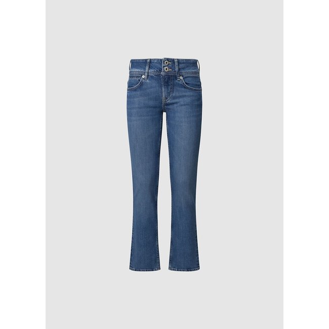 Джинсы узкие с заниженной посадкой medium blue wiser wash PEPE JEANS