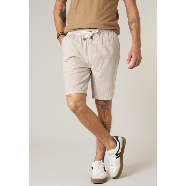 Bermuda regular homme en 100% coton ALONSO light taupe <span itemprop=