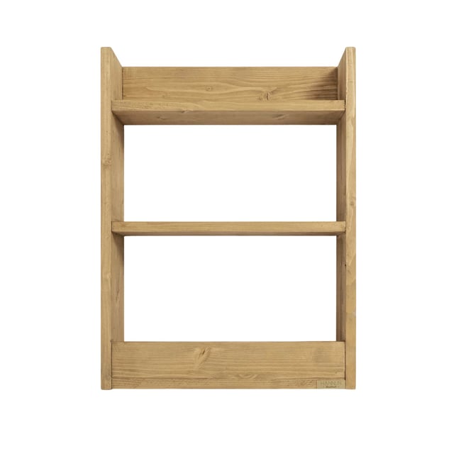 Étagère murale en sapin massif naturel - VANIA Couleur olivier <span itemprop=