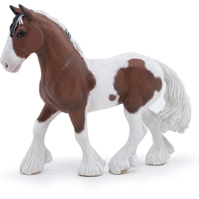 Figurine Jument Tinker marron <span itemprop=
