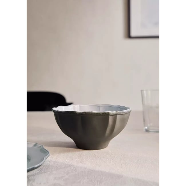 Petit bol en grès recyclé Couleur gris clair/pastel <span itemprop=