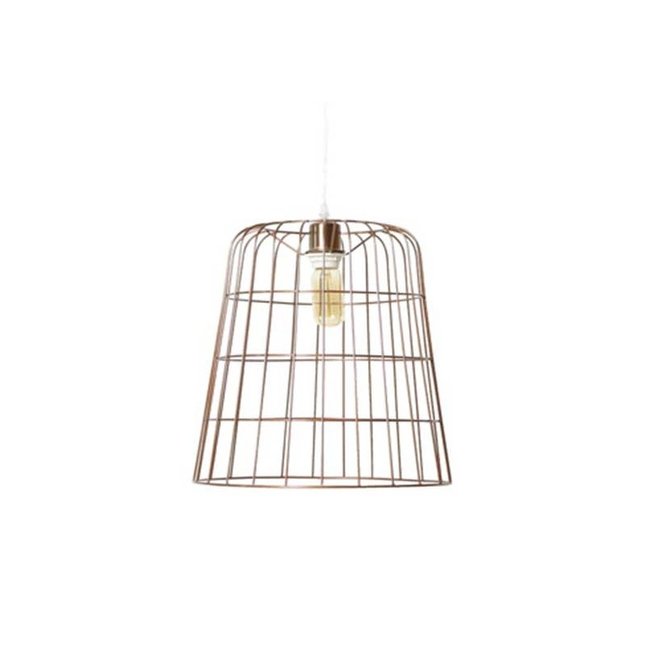 Lustre Séjour Panier Cuivré Loft Diamètre 35 Couleur cuivré <span itemprop=