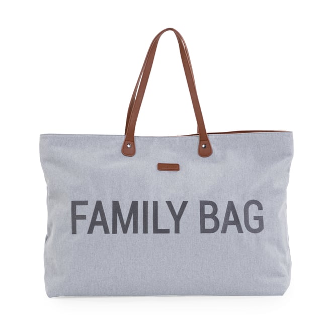 Sac à langer FAMILY BAG gris toile <span itemprop=