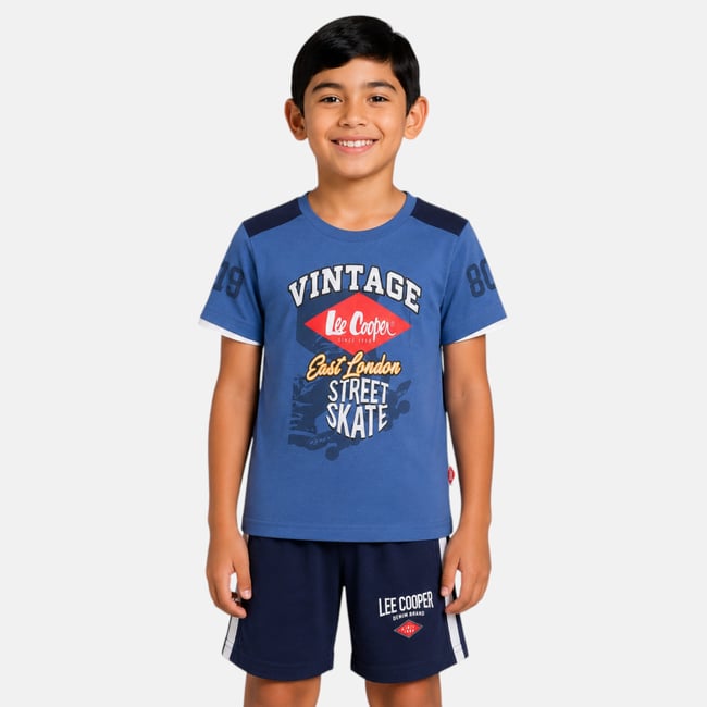 Ensemble t-shirt imprimé et short PLAYTIME - LEE COOPER