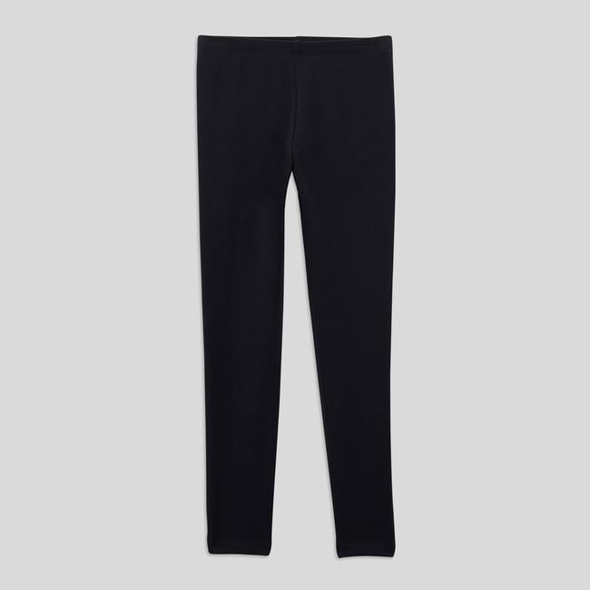 Legging chaud contenant du coton BIO marine <span itemprop=