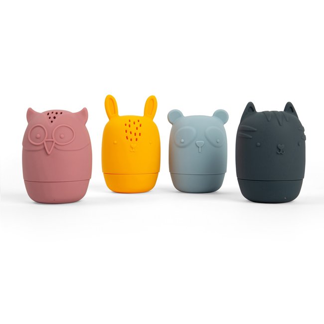Animaux de bain en silicone bleu <span itemprop=