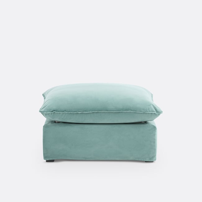 Pouf, déhoussable, en velours, ODNA - LA REDOUTE INTERIEURS