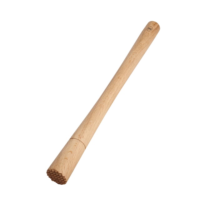 NAROSEBE 2 Pcs Pilon Cocktail Bois, Pilon Mojito 30cm, Pilon à Glace Portable, Pilon Bar En Bois De Hêtre, Pilon Cocktail Bar Denté, Pilon Cuisine