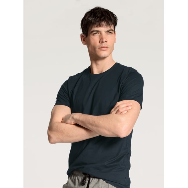 T-Shirt à manches courtes manches courtes Coton REMIX BASIC SLEEP saphir foncé <span itemprop=