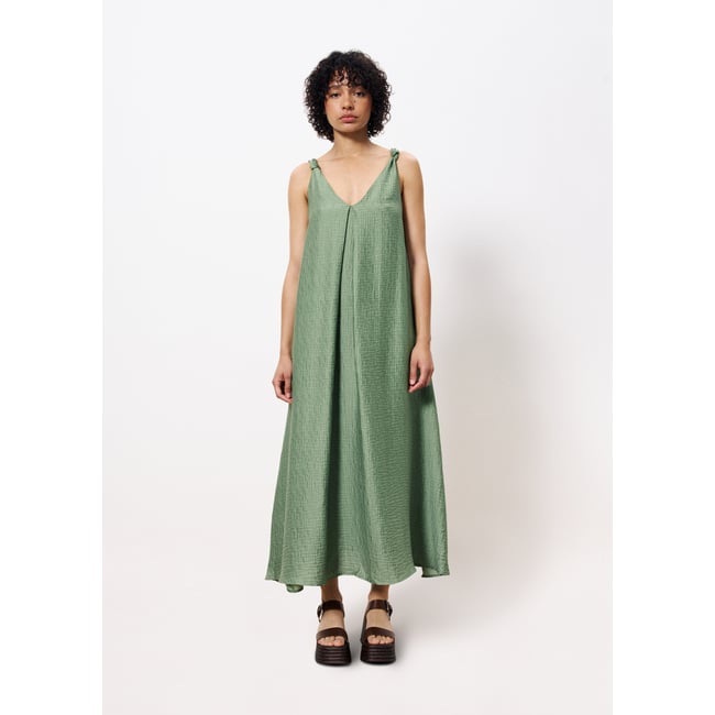 Robe  longue LAURIA vert <span itemprop=