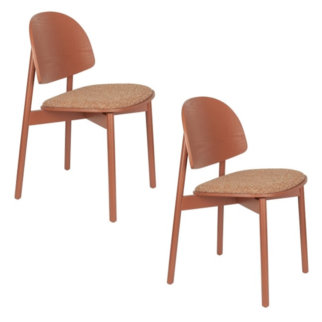 Chaise design en bois (lot de 2), SUNRISE - ZUIVER
