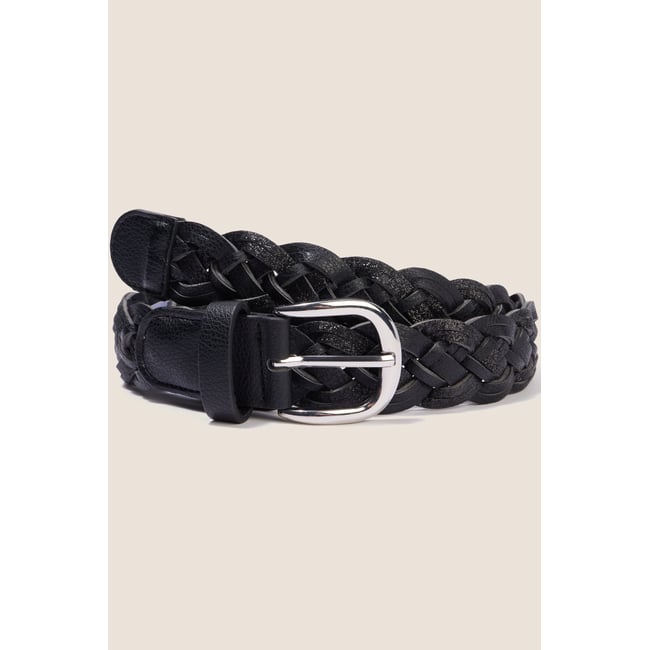 Ceinture large noir <span itemprop=
