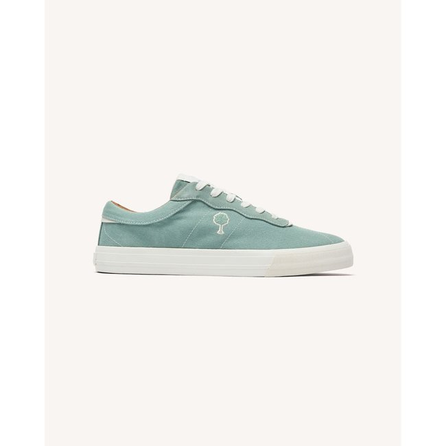 Tennis basses tissu suede NASHI NASHI vert clair <span itemprop=