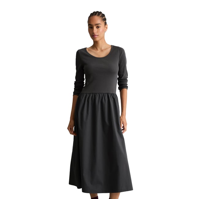 Robe évasée en jersey avec une jupe en popeline de coton - MARC O’POLO DENIM