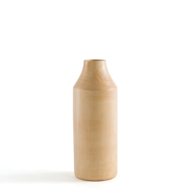 Vase décoratif en manguier H28 cm, Idaho Couleur naturel <span itemprop=