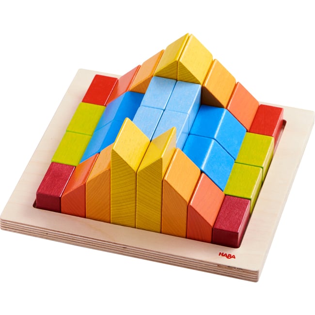 Jeu d'assemblage 3D - Pierres créatives orange <span itemprop=