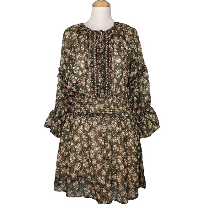 Robe Zara Woman Taille S - Blanc - Très Bon État Occasion - 50% Polyester 50% Coton